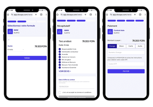 Il choisit sa formule en 3 écrans